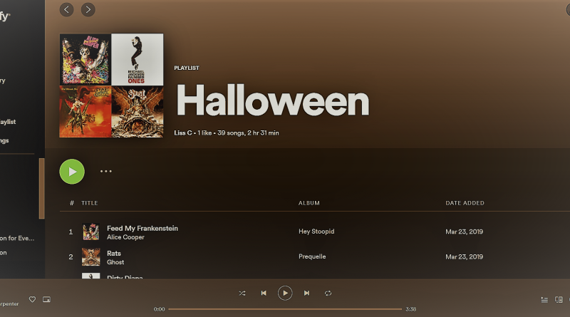 Halloween Playlist Cover - Melissa Caiazzo - Red River Horror